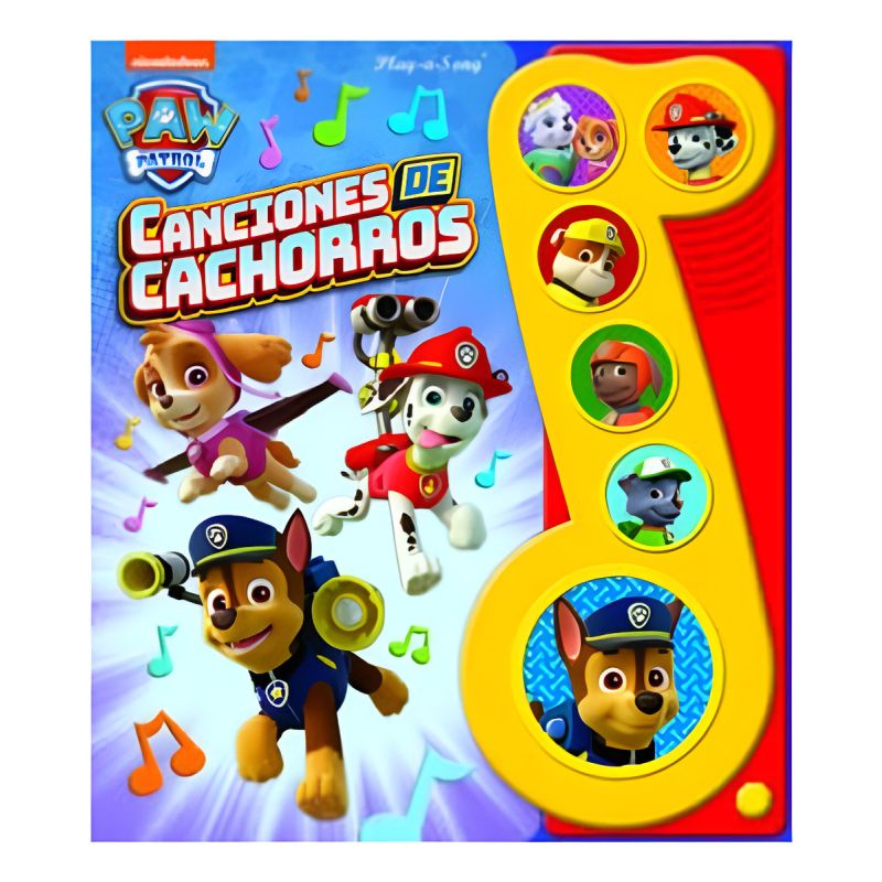 Libro Canciones De Paw Patrol Cachorros Patrulla Canina