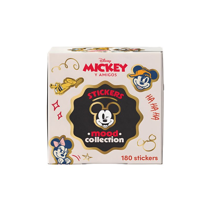 Rollo De Stickers En Caja Mickey