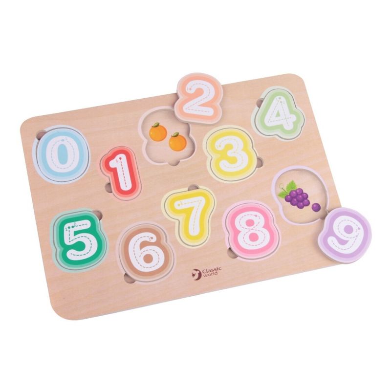 Rompecabezas Encastre Numeros 