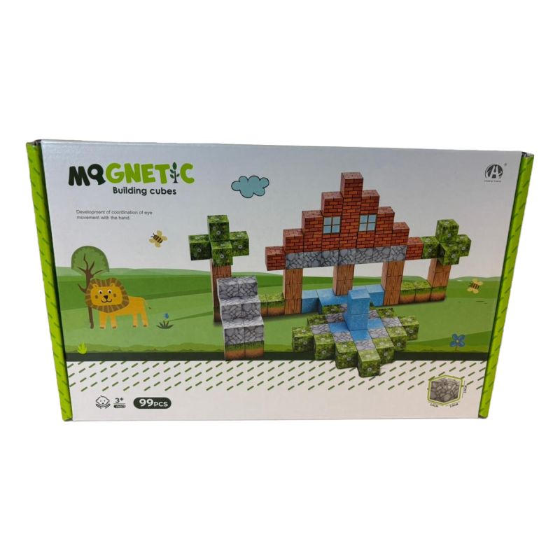 Bloques Magn&eacute;ticos Cubos Steam Minecraft 99 Pcs