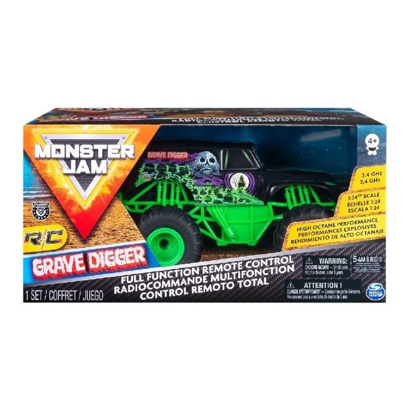 Vehiculo Radio Control Escala 1:24 Grave Digger