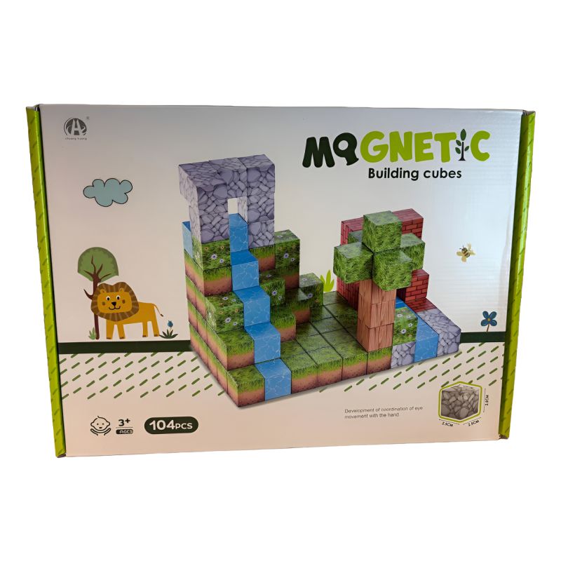 Bloques Magnéticos Cubos Steam Minecraft 104 Pcs