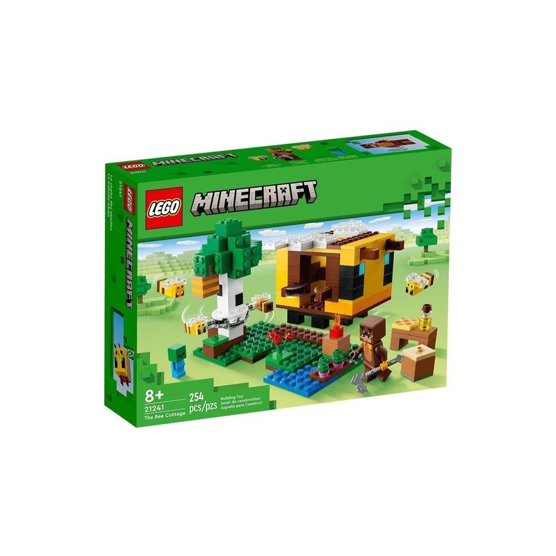 Lego Minecraft La Cabaña Abeja 21241 254 Piezas