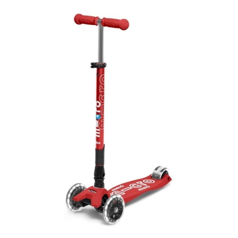 Monopatin Maxi Deluxe Plegable Led Red