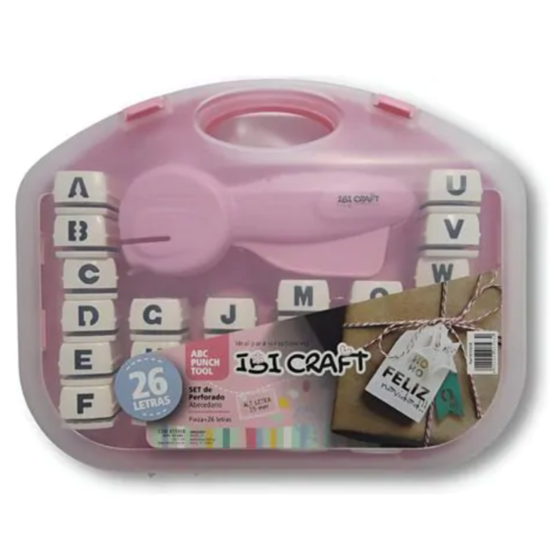 Set Ibi Craft Valija Alfabeto Perforadora De 26 Letras