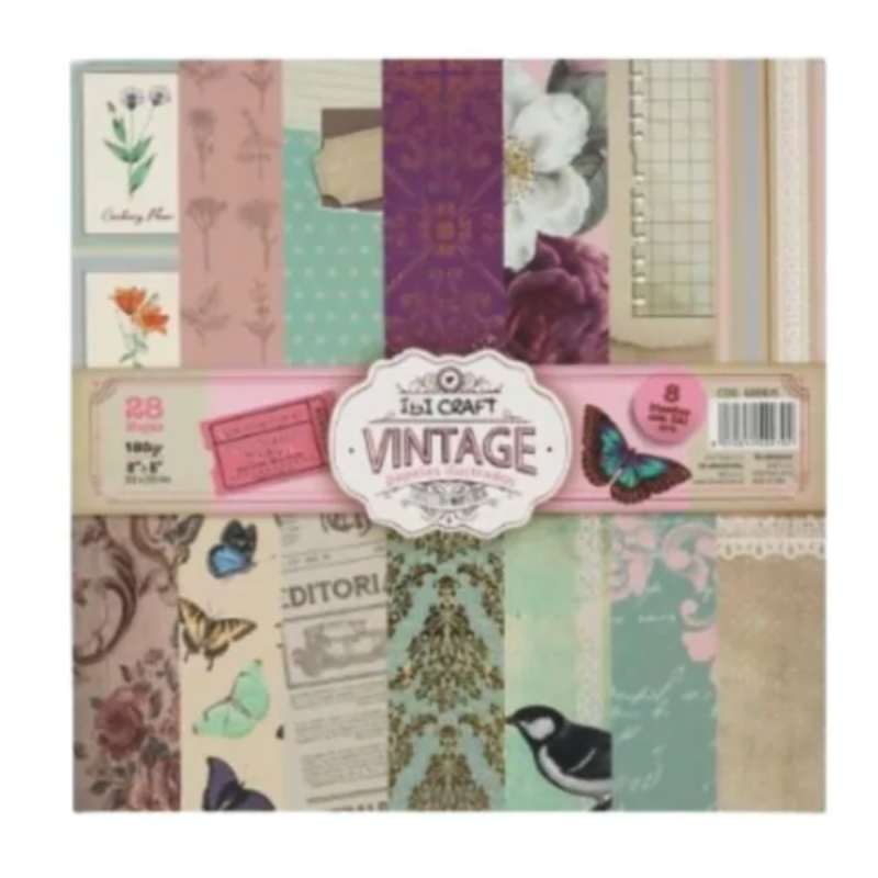 Papel Para Scrapbooking 28 Hjs 20x20 Vintage