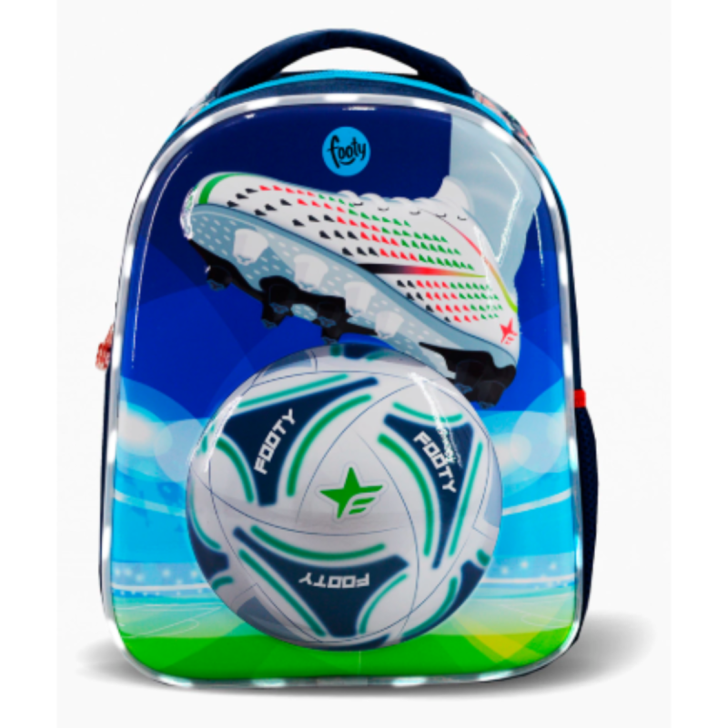 Mochila 13 " Espalda Futbol Con Luz Azul