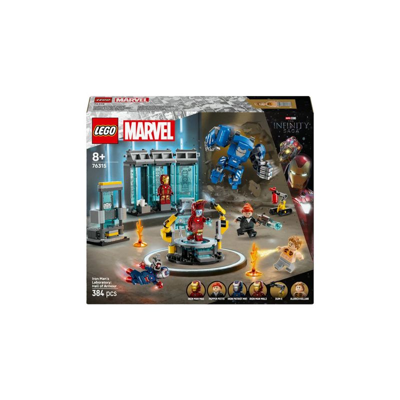 Laboratorio De Iron Man: Sala De Armaduras 76315 Marvel 