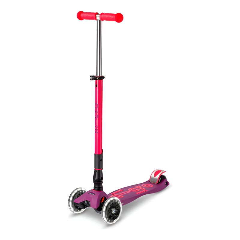 Monopatin Maxi Deluxe Plegable Led Ultra Pink