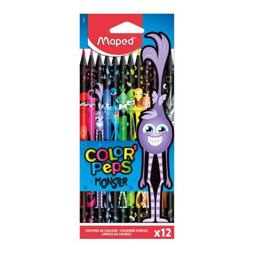 Lapices De Colores Color Peps Monster X12